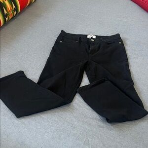 PAIGE Women's Classic Black Straight Leg Jeans